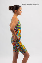 Girls Chlorine Proof Leg Suit - Wham Baam Sam